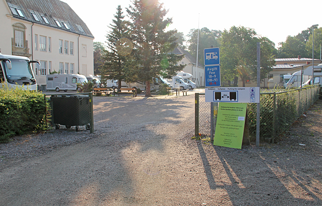 Ställplats vid Bergaskolan i Söderköping