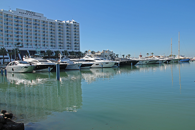 Marinan i Vilamoura har kapacitet för över 1000 båtar. 