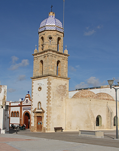 Torre del antiguo convento de la Merced. En del av det gamla klostret La Merced, S. XVII. Det förstördes av en storm 1722.