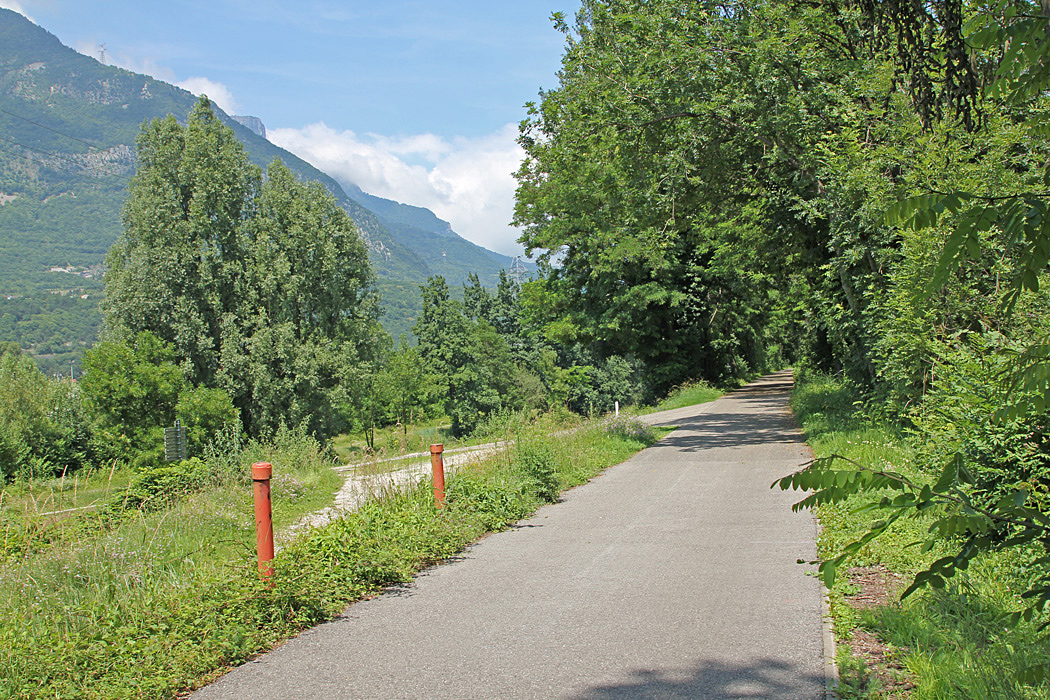 Fin cykelväg mellan Sassenage och Grenoble