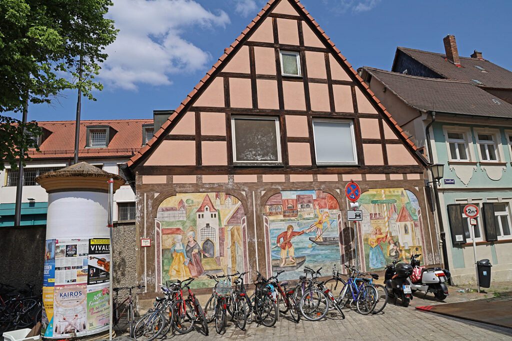 Väggmålningar i Bamberg.