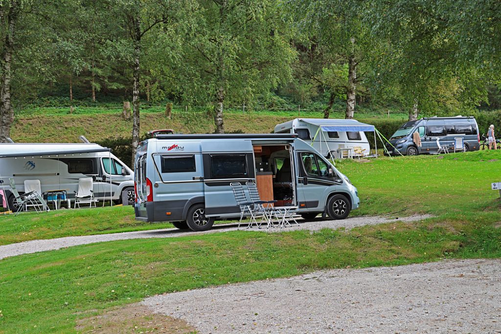 Alpencamping Mark upplevde vi som trevlig.