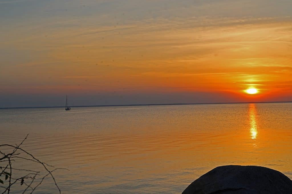 Solnedgång i Borgholm.