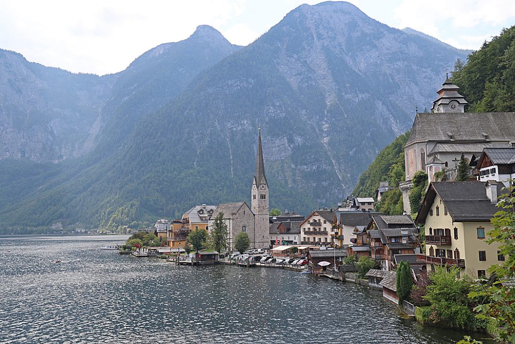 Troligen den mest fotograferade vyn över Hallstatt.