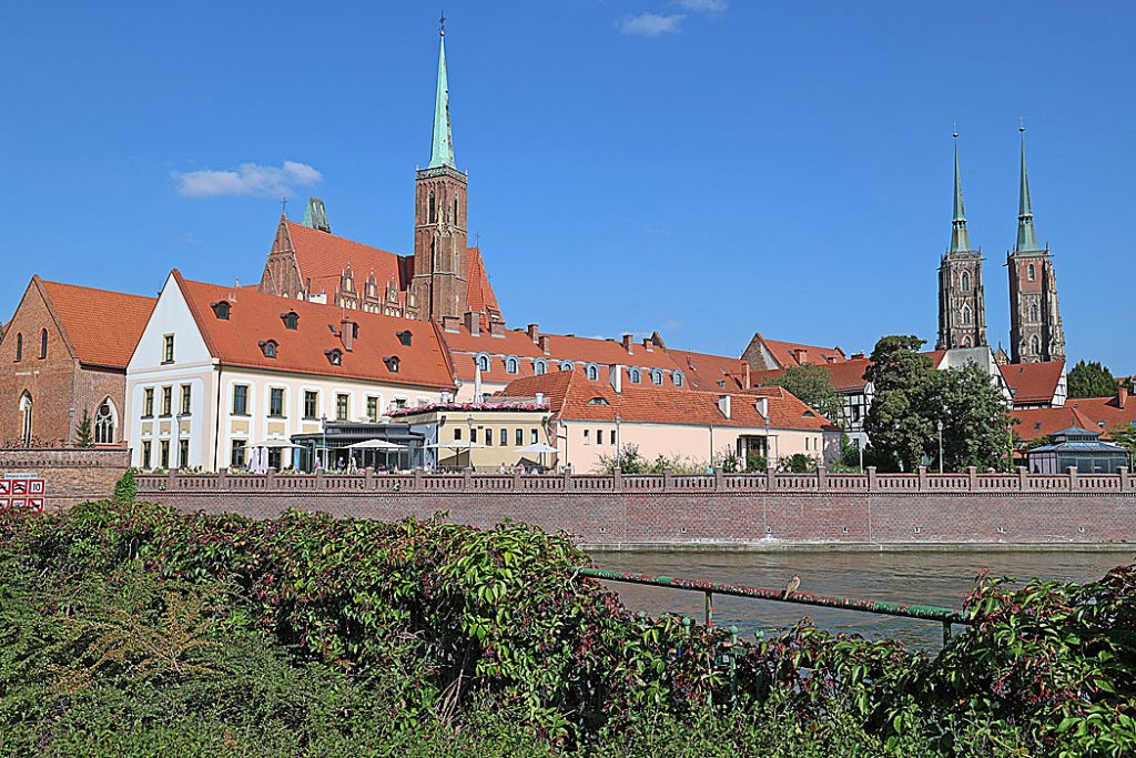 Ostrów Tumski (Katedralön) utgör den allra äldsta delen av Wroclaw.