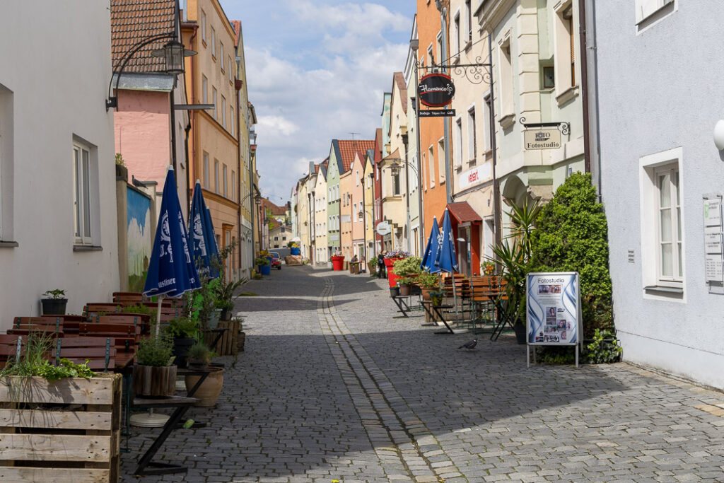 Stadsgata i Vilshofen an der Donau.