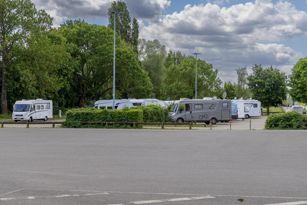 Ställplatsen i Tangermünde.